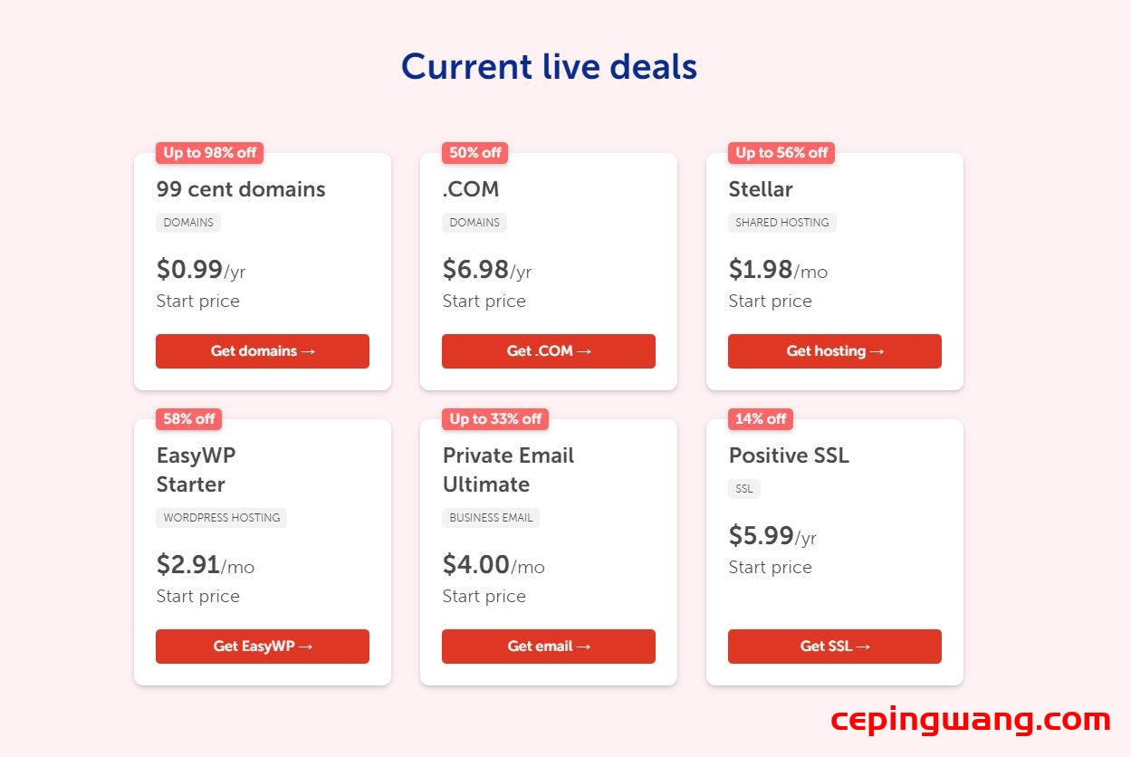 NameCheap:元旦新年优惠 域名1折起 .com首年$9.98 .net首年$11.18-图片2
