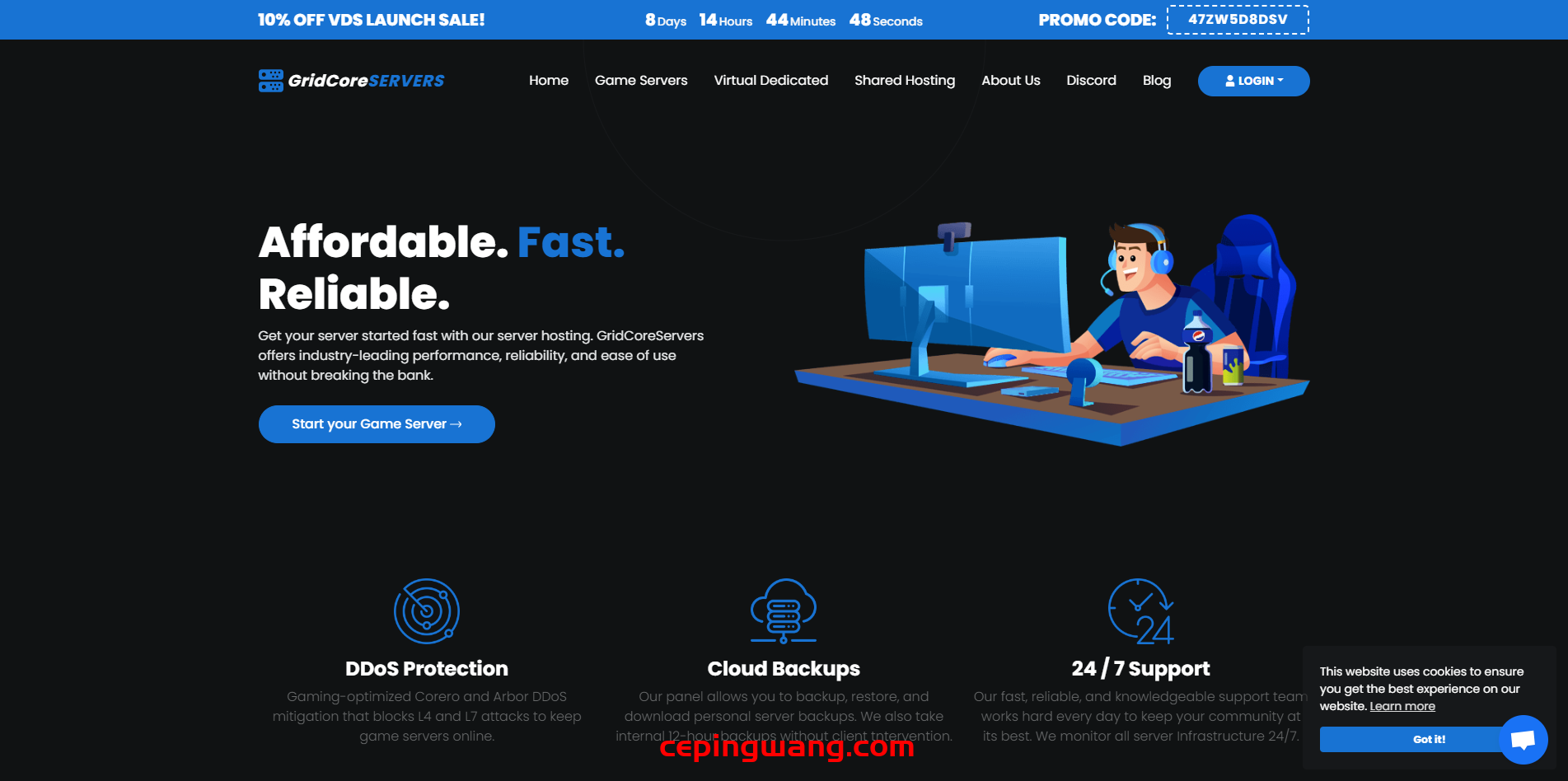 GridCoreServers:$19.99/月/Intel N100/16GB内存/500GB NVMe硬盘/不限流量/1Gbps端口/佛利蒙