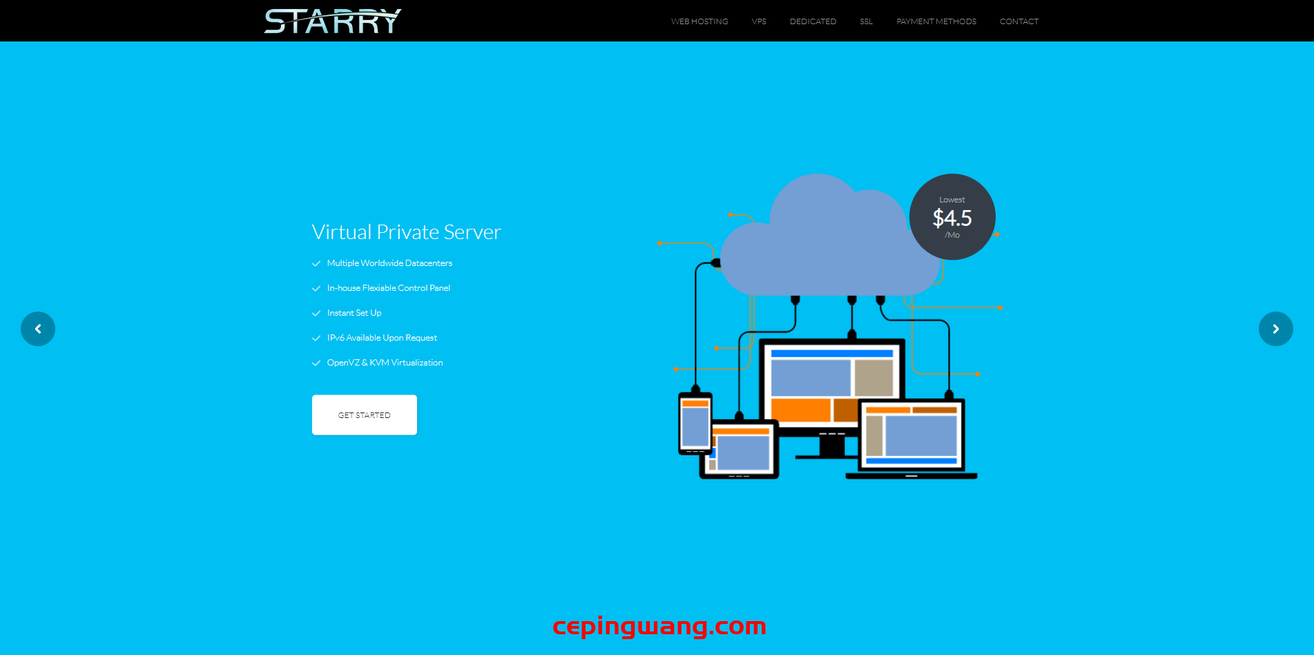 StarryDNS:$5/月,2GB内存,20GB空间,1TB流量,100Mbps端口/KVM/日本软银/日本IIJ